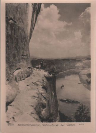 Elbsandsteingebirge - Rahm-Hanke bei Rathen - ca. 1950 Elbsandsteingebirge - Rahm-Hanke bei Rathen - ca. 1950
