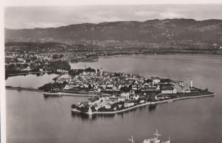 Lindau vom Flugzeug aus - ca. 1955 Lindau vom Flugzeug aus - ca. 1955