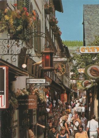 Rüdesheim - Drosselgasse - ca. 1975 Rüdesheim - Drosselgasse - ca. 1975
