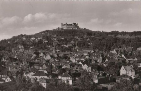 Coburg - Blick auf Stadt und Veste - 1958 Coburg - Blick auf Stadt und Veste - 1958