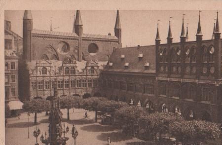 Lübeck - Rathaus - ca. 1935 Lübeck - Rathaus - ca. 1935