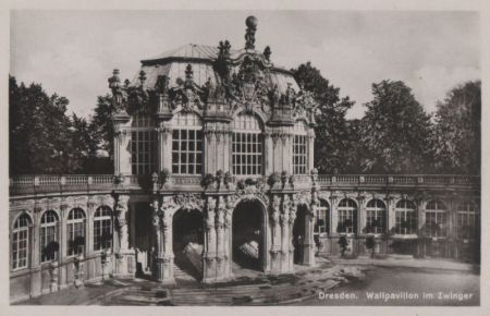 Dresden - Wallpavillon im Zwinger - ca. 1950 Dresden - Wallpavillon im Zwinger - ca. 1950