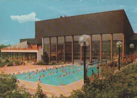 Rodach b. Coburg - Thermalbad Außenbecken - 1980 Rodach b. Coburg - Thermalbad Außenbecken - 1980