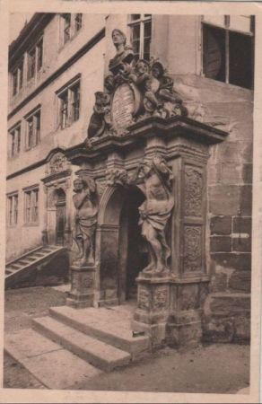 Rothenburg - Portal am Gymnasium - ca. 1935 Rothenburg - Portal am Gymnasium - ca. 1935