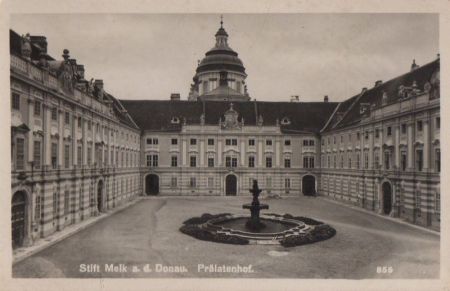 Österreich - Melk - Stift, Prälatenhof - ca. 1950 Österreich - Melk - Stift, Prälatenhof - ca. 1950