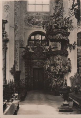 Neuzelle - Kanzel in der Katholischen Kirche - 1967 Neuzelle - Kanzel in der Katholischen Kirche - 1967