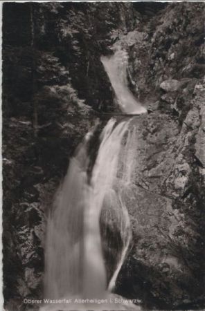 Oppenau-Allerheiligen - Oberer Wasserfall - 1956 Oppenau-Allerheiligen - Oberer Wasserfall - 1956