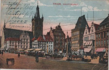 Trier - Hauptmarkt - 1919 Trier - Hauptmarkt - 1919