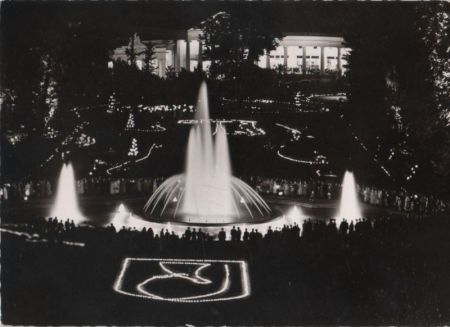 Bad Oeynhausen - Wasserspiele und Wandelhalle - 1957 Bad Oeynhausen - Wasserspiele und Wandelhalle - 1957