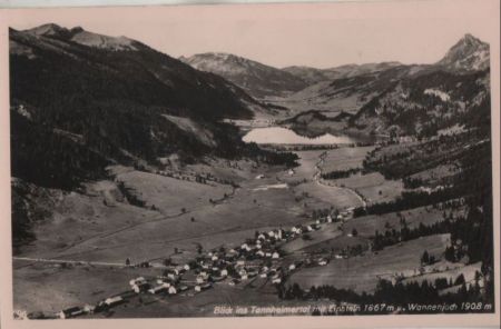Österreich - Tannheimer Tal - mit Einstein und Wannenjoch - ca. 1955 Österreich - Tannheimer Tal - mit Einstein und Wannenjoch - ca. 1955