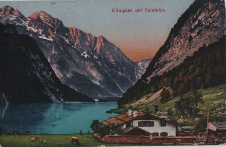 Königsee - mit Saletalalpe - 1922 Königsee - mit Saletalalpe - 1922