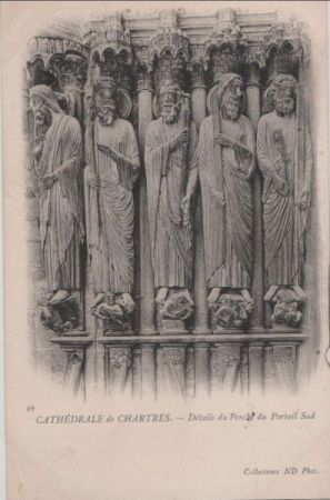 Frankreich - Chartres - Cathedrale, Details du Porche - ca. 1930 Frankreich - Chartres - Cathedrale, Details du Porche - ca. 1930