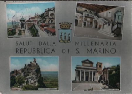 San Marino - San Marino - 4 Teilbilder - 1959 San Marino - San Marino - 4 Teilbilder - 1959
