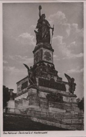 Rüdesheim, Niederwalddenkmal - 1949 Rüdesheim, Niederwalddenkmal - 1949