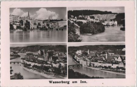 Wasserburg am Inn - 4 Teilbilder - ca. 1960 Wasserburg am Inn - 4 Teilbilder - ca. 1960