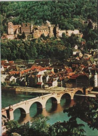 Heidelberg - Blick vom Philosophenweg - 1977 Heidelberg - Blick vom Philosophenweg - 1977