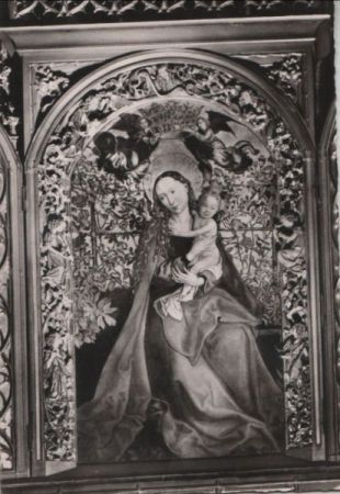 Frankreich - Colmar - Cathedrale, Vierge au buisson de roses - ca. 1960 Frankreich - Colmar - Cathedrale, Vierge au buisson de roses - ca. 1960