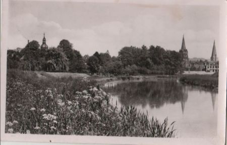 Herford - Am Aa-Ufer - 1951 Herford - Am Aa-Ufer - 1951