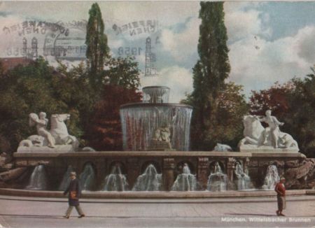 München - Wittelsbacher Brunnen - 1957 München - Wittelsbacher Brunnen - 1957