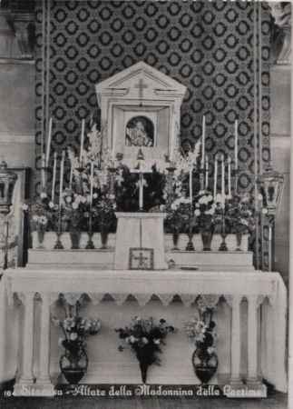 Italien - Syrakus - Syracusa - Altare della Madonnina della Lactima - ca. 1965 Italien - Syrakus - Syracusa - Altare della Madonnina della Lactima - ca. 1965