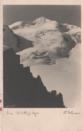 verschneite Bergspitze - ca. 1935 verschneite Bergspitze - ca. 1935