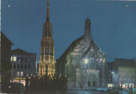 Nürnberg, Mittelfranken - Schöner Brunnen - 1970 Nürnberg, Mittelfranken - Schöner Brunnen - 1970
