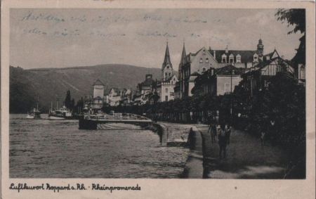 Boppard - Rheinpromenade - 1949 Boppard - Rheinpromenade - 1949