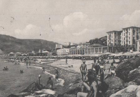 Italien - Finale Ligure - Der Hafendamm - 1957 Italien - Finale Ligure - Der Hafendamm - 1957