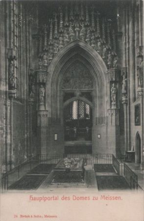Meißen - Hauptportal des Domes - ca. 1935 Meißen - Hauptportal des Domes - ca. 1935