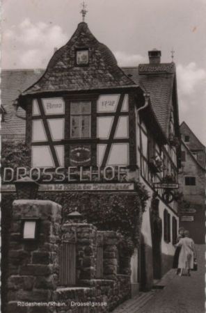 Rüdesheim - Drosselgasse - ca. 1960 Rüdesheim - Drosselgasse - ca. 1960