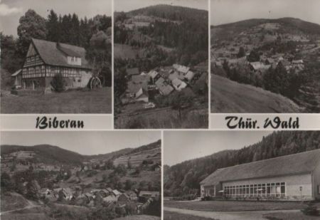 Schleusegrund-Biberau - u.a. Kulturhaus - 1987 Schleusegrund-Biberau - u.a. Kulturhaus - 1987