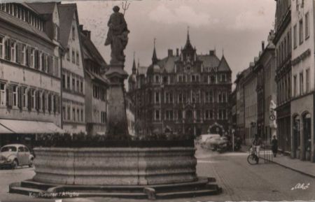 Kaufbeuren - Blick zum Rathaus - ca. 1960 Kaufbeuren - Blick zum Rathaus - ca. 1960