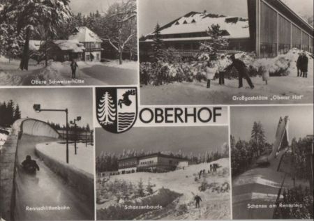 Oberhof - u.a. Rennschlittenbahn - 1974 Oberhof - u.a. Rennschlittenbahn - 1974