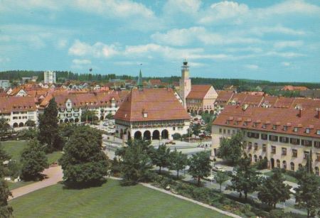 Freudenstadt - Rathaus und Stadthaus - ca. 1985 Freudenstadt - Rathaus und Stadthaus - ca. 1985