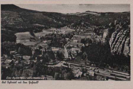 Kurort Oybin - Blick vom Töpfer - ca. 1950 Kurort Oybin - Blick vom Töpfer - ca. 1950
