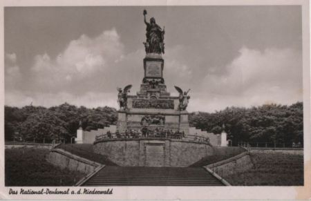 Rüdesheim, Niederwalddenkmal - 1951 Rüdesheim, Niederwalddenkmal - 1951