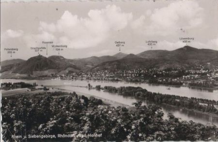 Siebengebirge - mit Rhöndorf und Bad Honnef - 1962 Siebengebirge - mit Rhöndorf und Bad Honnef - 1962