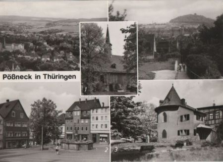 Pößneck - u.a. Glockenturm - 1979 Pößneck - u.a. Glockenturm - 1979