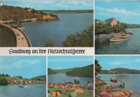 Saalburg-Ebersdorf - an der Bleilochtalsperre - 1976 Saalburg-Ebersdorf - an der Bleilochtalsperre - 1976