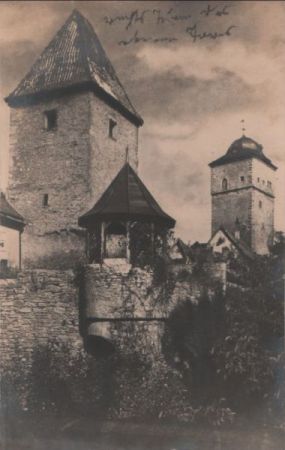 Ochsenfurt - Stadtmauer - ca. 1935 Ochsenfurt - Stadtmauer - ca. 1935