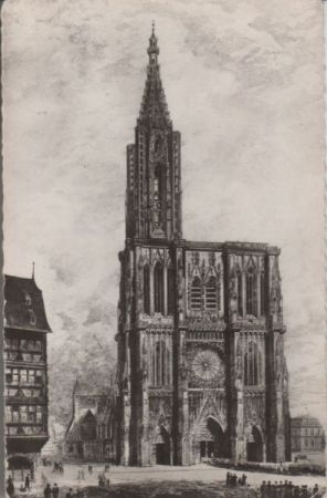 Frankreich - Strasbourg - La Cathedrale - 1954 Frankreich - Strasbourg - La Cathedrale - 1954