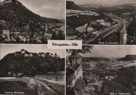 Königstein - 4 Teilbilder - 1961 Königstein - 4 Teilbilder - 1961