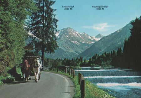 Oberstdorf - Fahrt mit Stellwagen - ca. 1980 Oberstdorf - Fahrt mit Stellwagen - ca. 1980