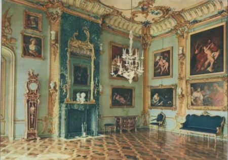 Potsdam, Sanssouci - Neues Palais, Blaue Kammer - 1982 Potsdam, Sanssouci - Neues Palais, Blaue Kammer - 1982
