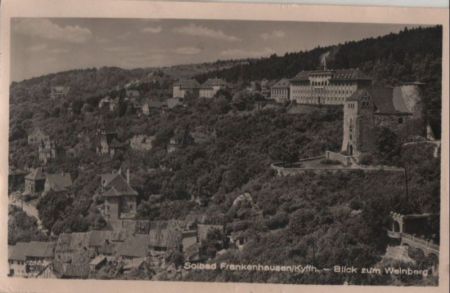 Bad Frankenhausen - Blick zum Weinberg - 1957 Bad Frankenhausen - Blick zum Weinberg - 1957