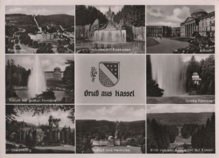 Kassel - u.a. Schloß und Herkules - ca. 1965 Kassel - u.a. Schloß und Herkules - ca. 1965