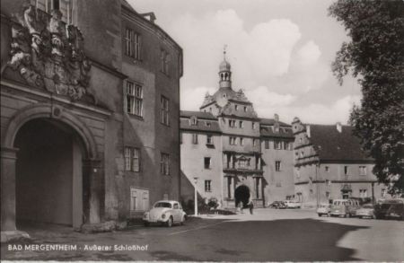 Bad Mergentheim - Äußerer Schloßhof - ca. 1960 Bad Mergentheim - Äußerer Schloßhof - ca. 1960