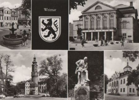 Weimar - u.a. Schillerhaus und Gänsemännchenbrunnen - 1982 Weimar - u.a. Schillerhaus und Gänsemännchenbrunnen - 1982