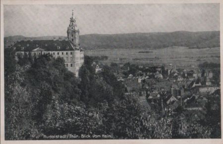 Rudolstadt - Blick vom Hain - ca. 1950 Rudolstadt - Blick vom Hain - ca. 1950