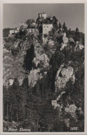 Österreich - Breitenstein, Ruine Klamm - ca. 1950 Österreich - Breitenstein, Ruine Klamm - ca. 1950